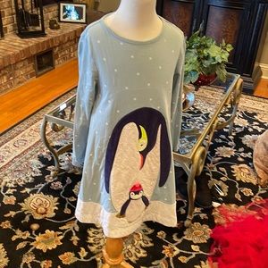 Mini Boden cute long sleeves dress; size 6-7Y